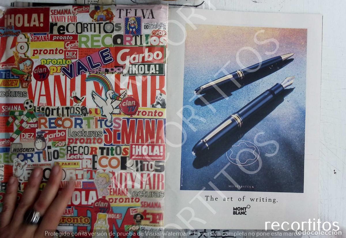 Outros artigos de papel: MONT BLANC ESTILOGRAFICA ANUNCIO PUBLICIDAD