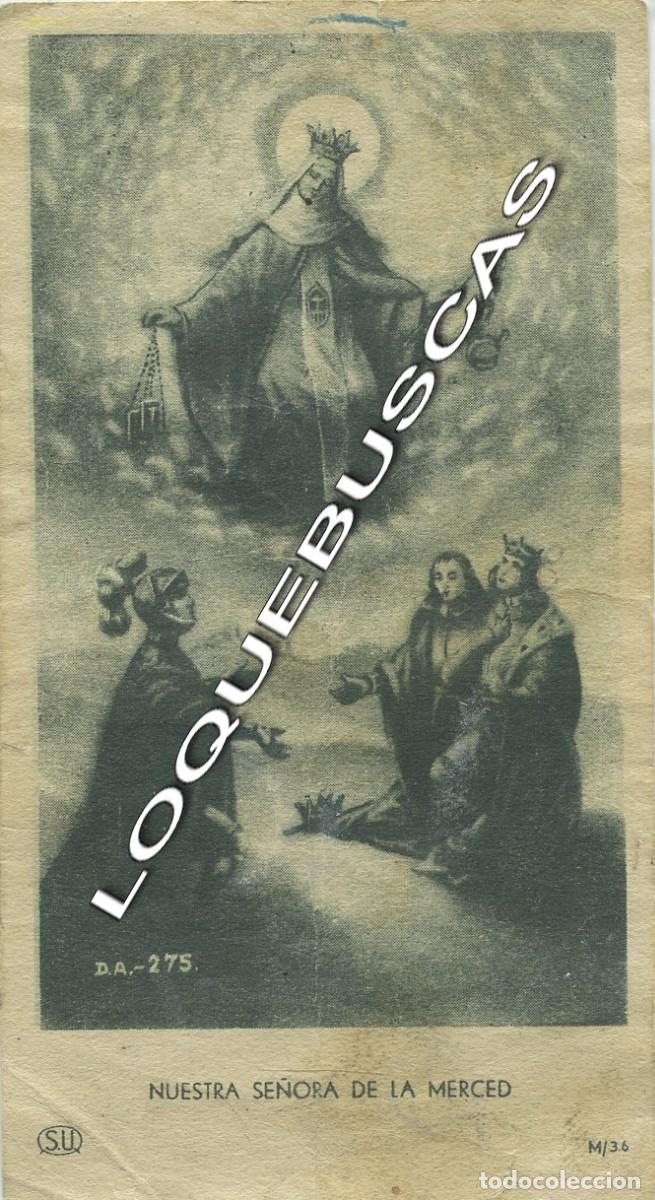 Otros art&iacute;culos de coleccionismo en papel: Estampa de nuestra se&ntilde;ora de la Merced, editado SU. M. 34.