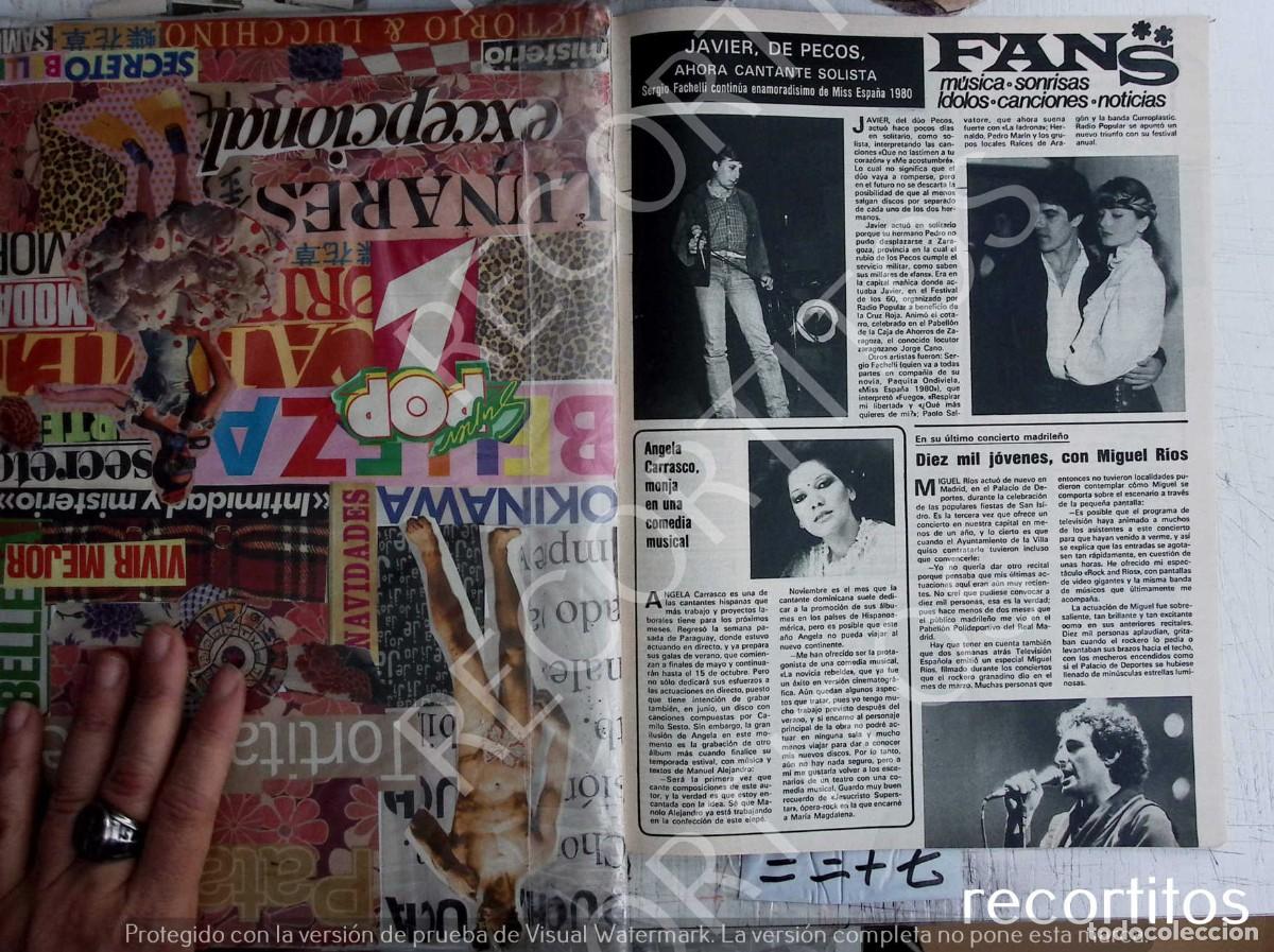 Otros Art&iacute;culos de Coleccionismo en Papel: MIGUEL RIOS ANGELA CARRASCO JAVIER DE PECOS PAQUITA ONDIVIELA MISS ESPA&Ntilde;A