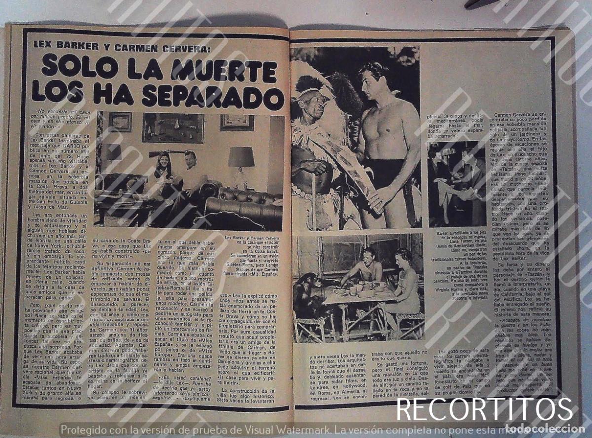 Otros art&iacute;culos de coleccionismo en papel: LEX BARKER CARMEN CERVERA TITA CAMILO SESTO