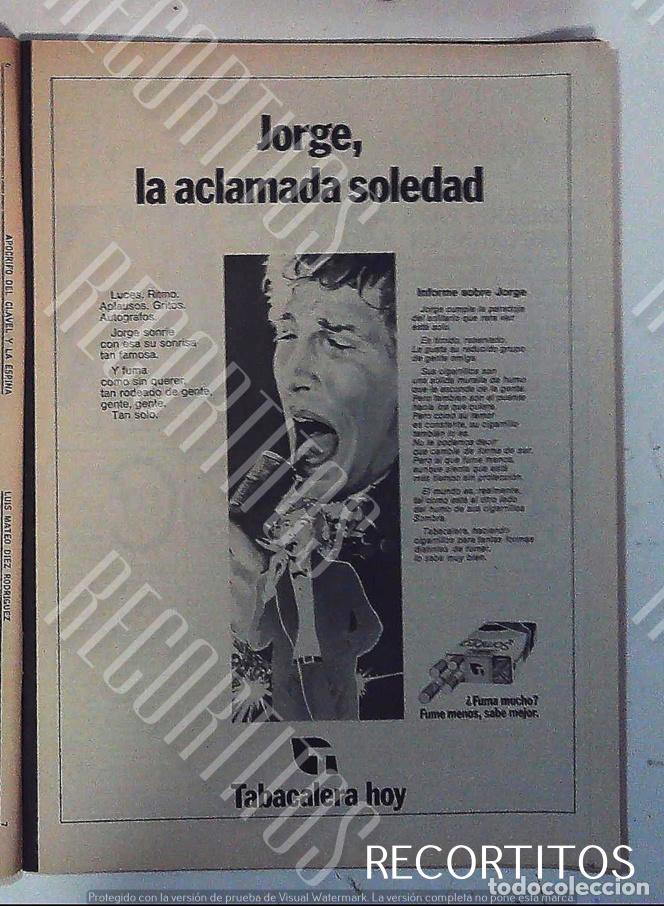Collectionnisme Papier divers: SOMBRA TABACO CIGARRILLOS ANUNCIO PUBLICIDAD
