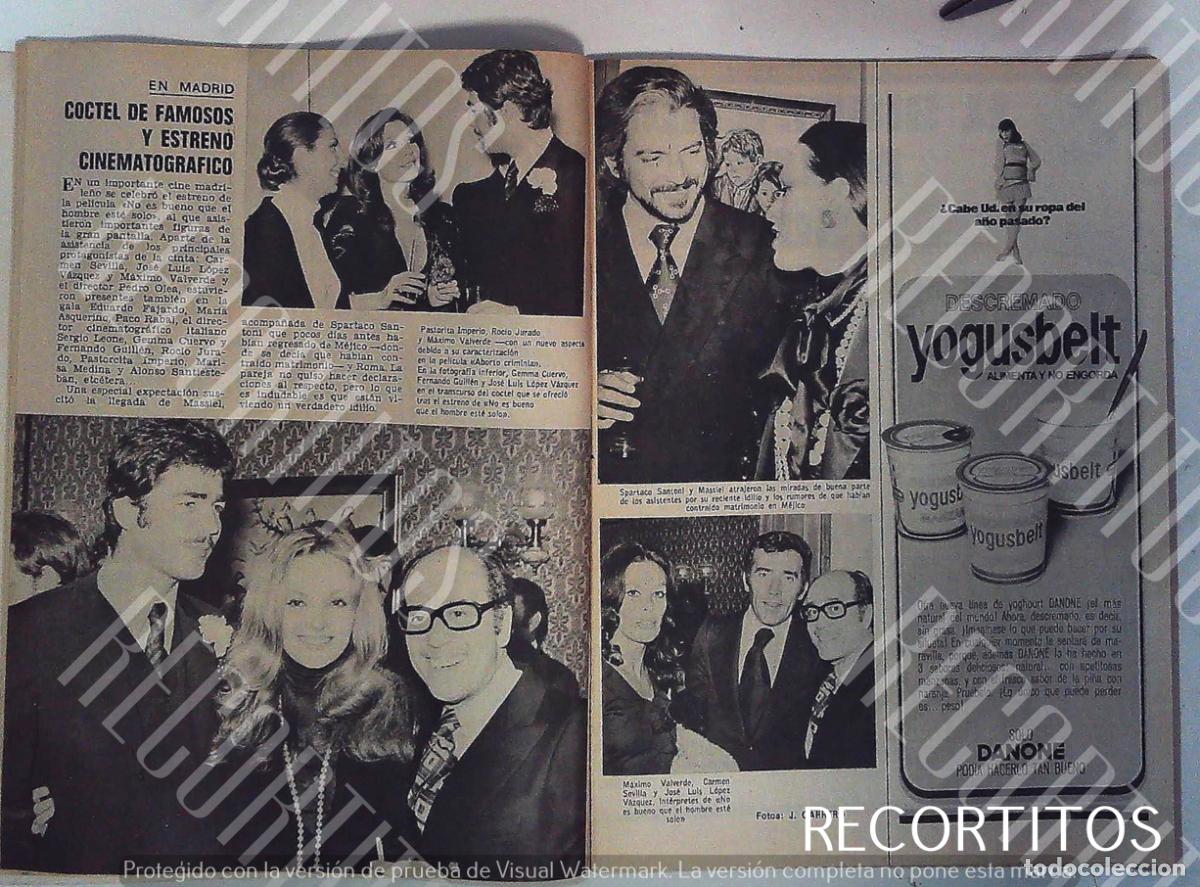 Otros Art&iacute;culos de Coleccionismo en Papel: MAXIMO VALVERDE CARMEN SEVILLA JOSE LUIS LOPEZ VAZQUEZ FERNANDO GUILLEN ROCIO JURADO DANONE MASSIEL