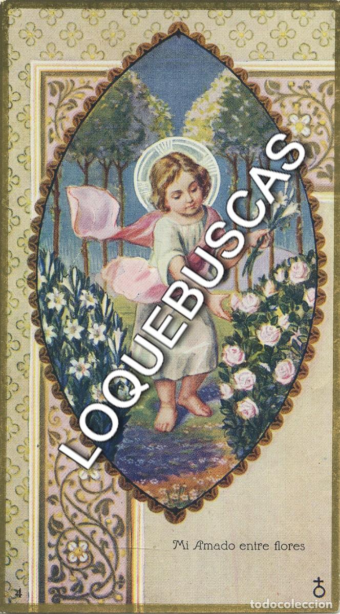 Otros art&iacute;culos de coleccionismo en papel: Estampa Ni&ntilde;o Jes&uacute;s entre flores