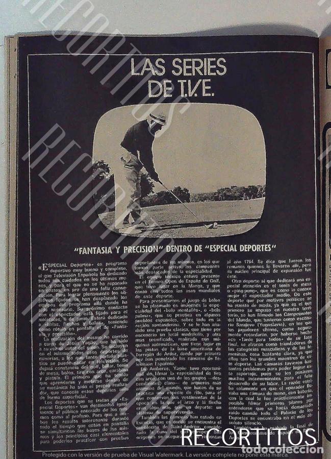 Otros Art&iacute;culos de Coleccionismo en Papel: TVE FANTASIA Y PRECISION GOLF EN TVE