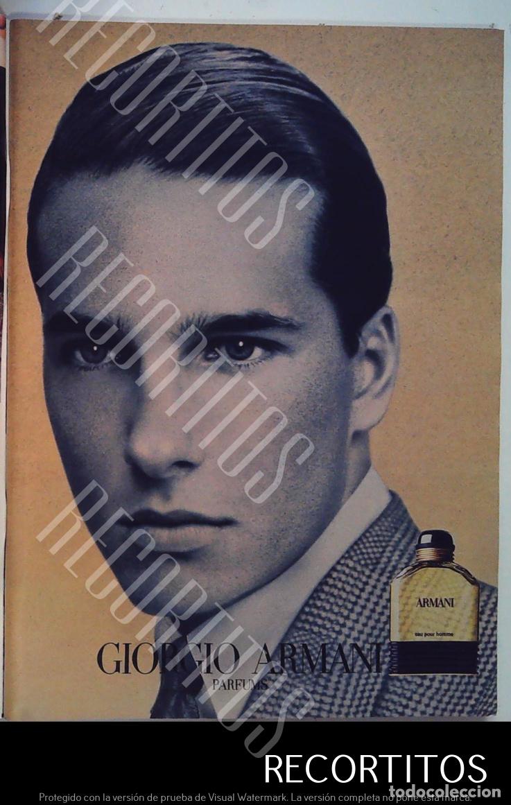 Collectionnisme Papier divers: giorgio armani anuncio publicidad
