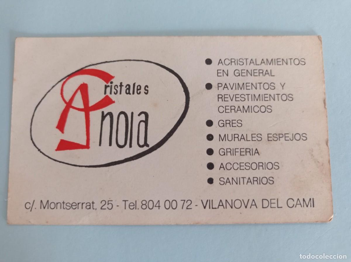 Otros art&iacute;culos de coleccionismo en papel: tarjeta Cristales Anoia Vilanova del Cami
