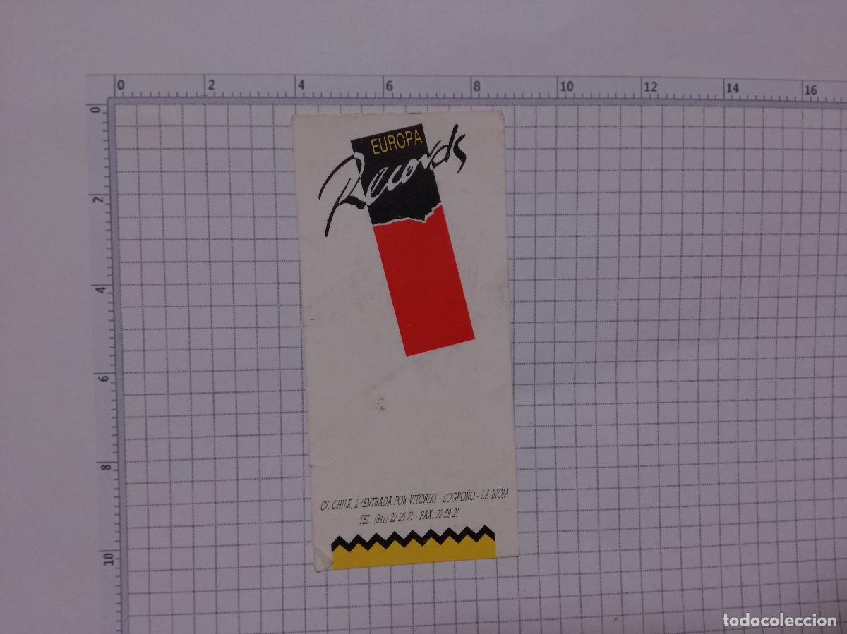 Otros Art&iacute;culos de Coleccionismo en Papel: FLYER ENTRADA INVITACION - TARJETA EUROPA RECORDS DISCOTECA LOGRO&Ntilde;O