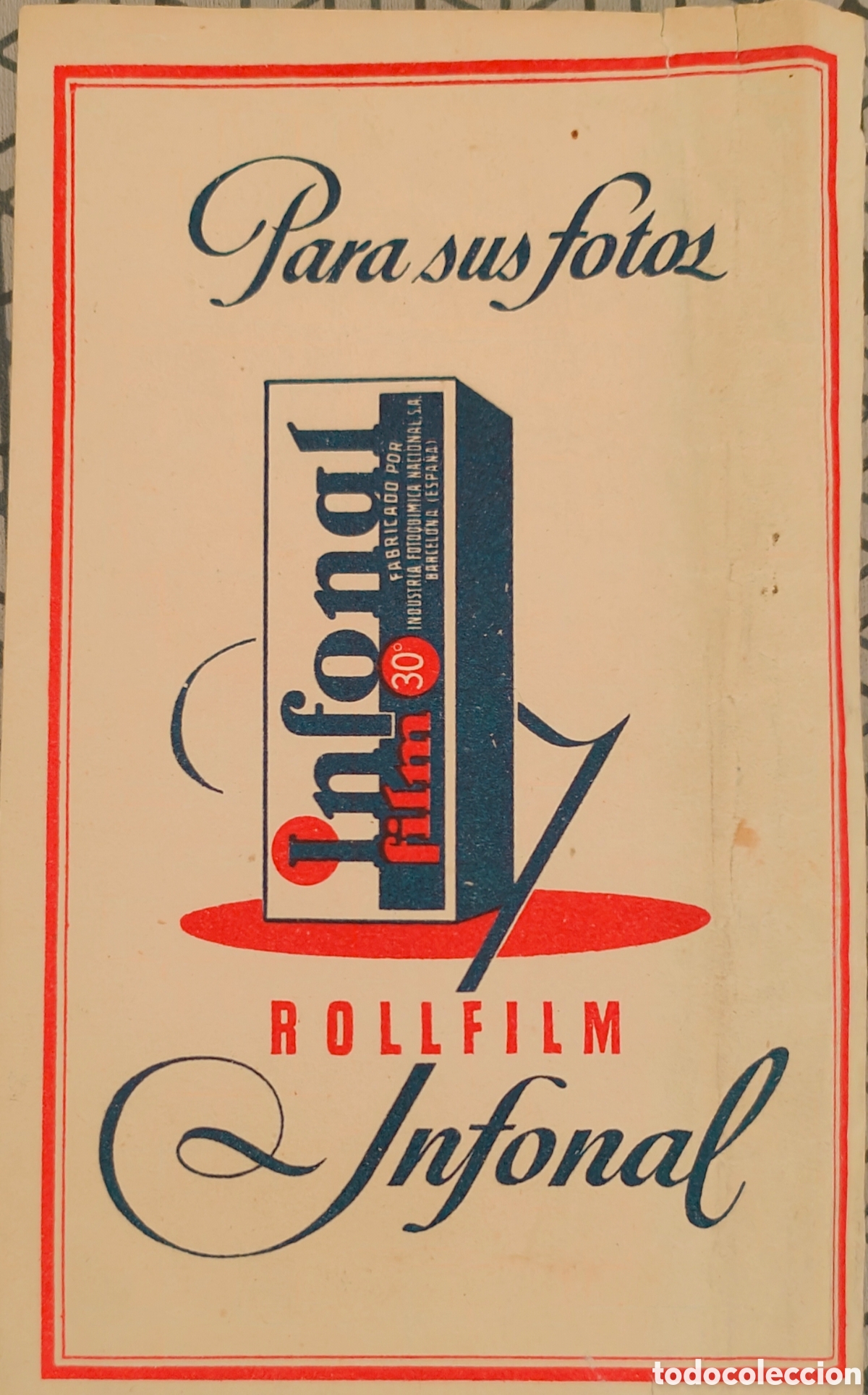 Otros Art&iacute;culos de Coleccionismo en Papel: :::: JJ01 - SOBRE PARA FOTOS INFONAL