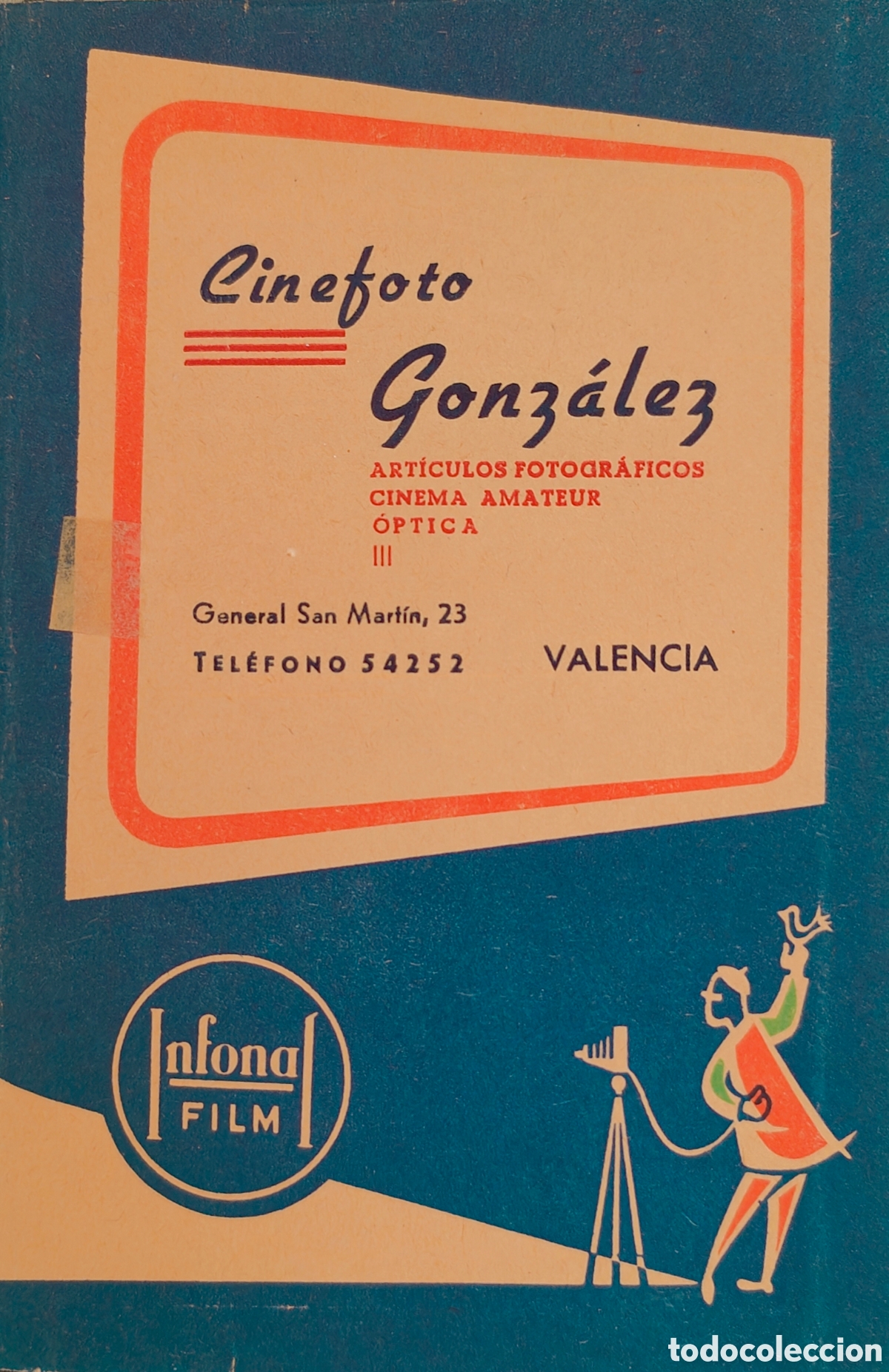 Otros Art&iacute;culos de Coleccionismo en Papel: :::: JJ03 - SOBRE PARA FOTOS - CINE FOTO GONZALEZ - VALENCIA