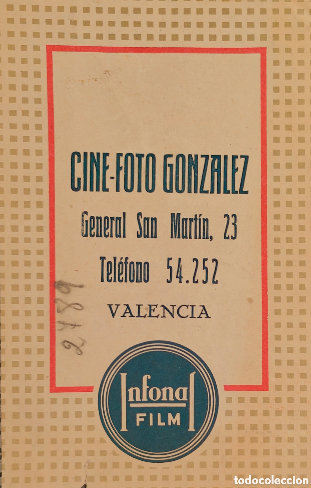 Otros Art&iacute;culos de Coleccionismo en Papel: :::: JJ04 - SOBRE PARA FOTOS - CINE FOTO GONZALEZ - VALENCIA