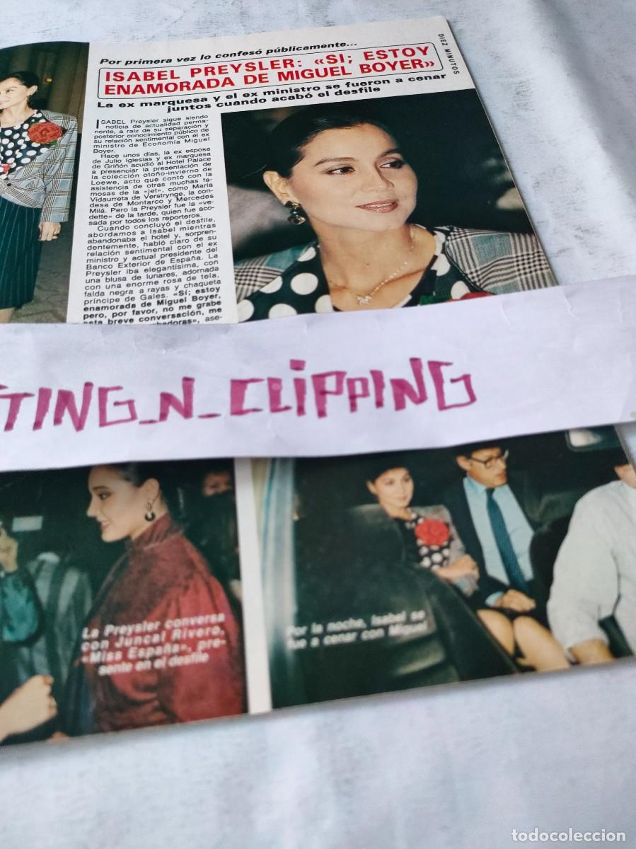 Otros Art&iacute;culos de Coleccionismo en Papel: Clipping DM850810 ISABEL PREYSLER