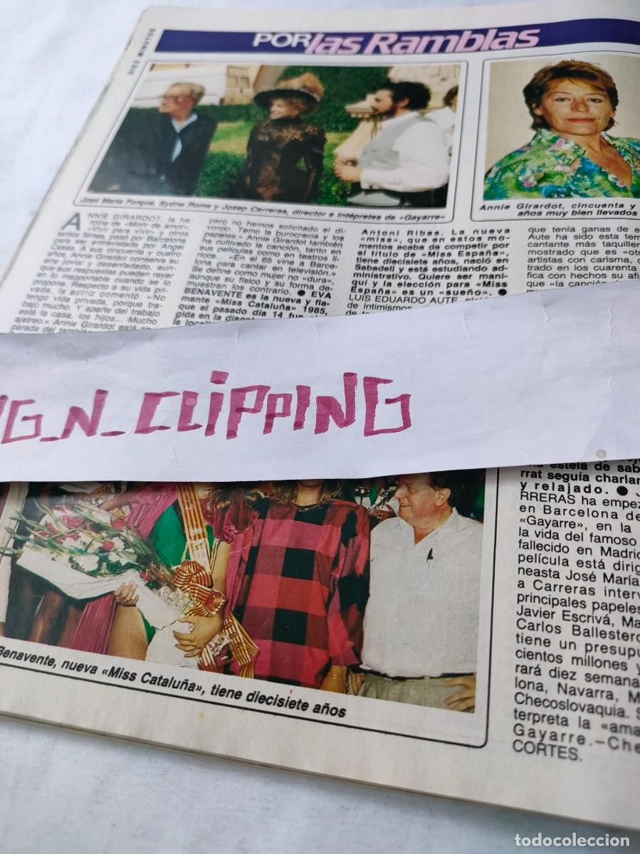 Otros Art&iacute;culos de Coleccionismo en Papel: Clipping DM850810 JAVIER ELORRIETA, MIGUEL BOSE, PILAR LARRAZ, INMA DE SANTIS, EVA BENAVENTE MISS