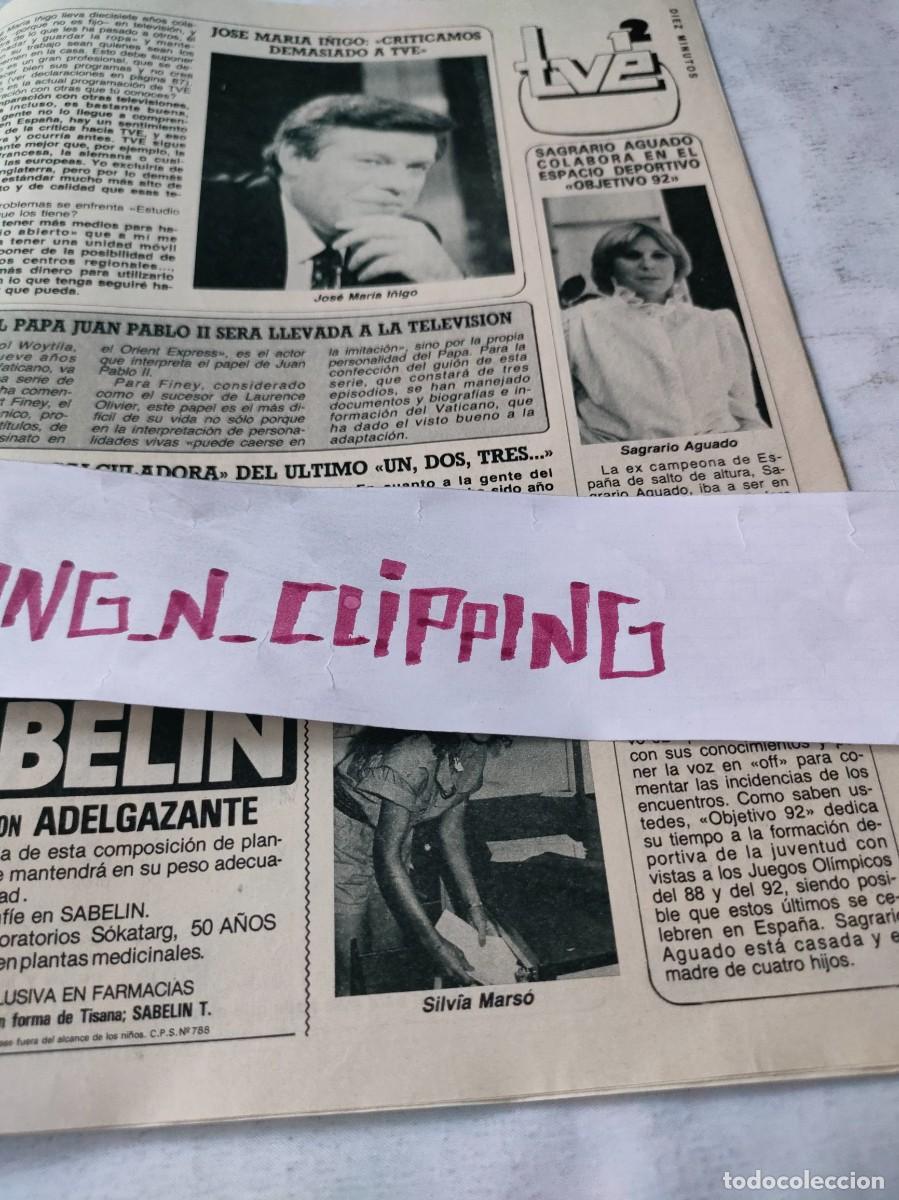 Otros Art&iacute;culos de Coleccionismo en Papel: Clipping DM841310 SILVIA MARSO, SAGRARIO AGUADO, CARMEN SEVILLA