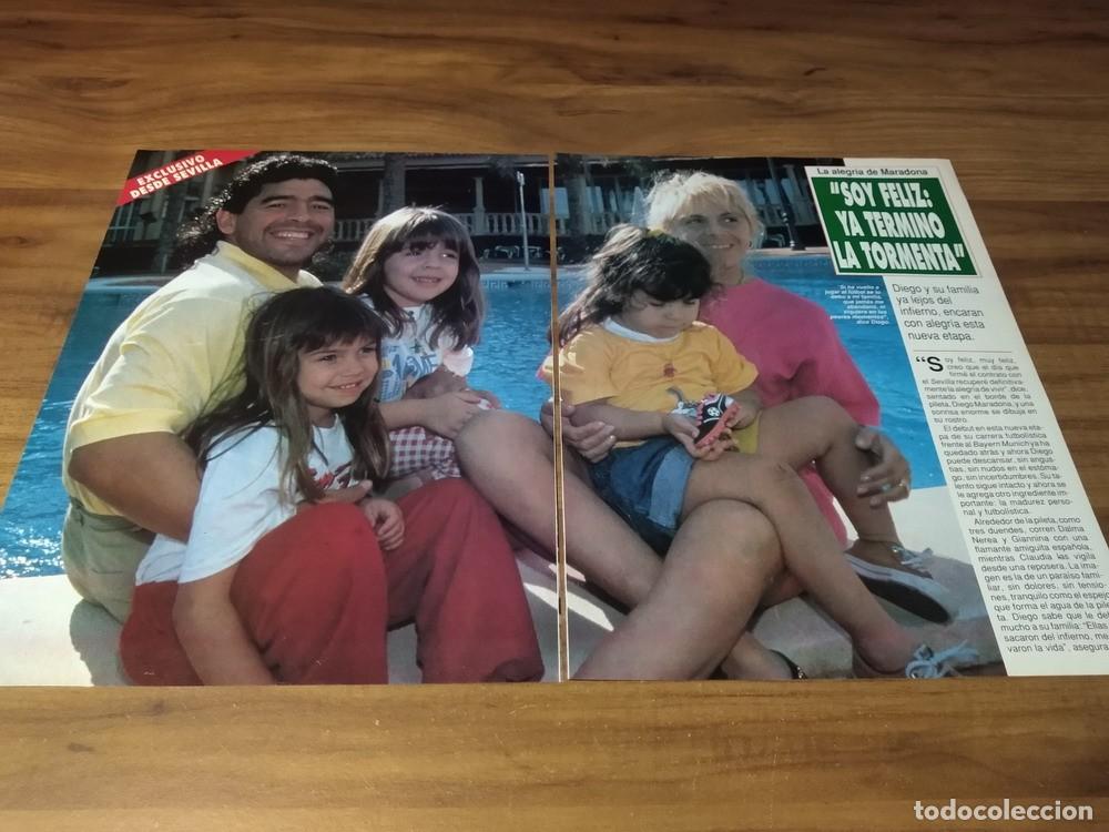 Otros Art&iacute;culos de Coleccionismo en Papel: (I129) Diego Maradona * Clippings Revista 2 Pgs * 1992
