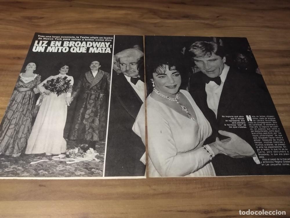 Otros Art&iacute;culos de Coleccionismo en Papel: (I136) Elizabeth Liz Taylor * Clippings Revista 2 Pgs * 1981