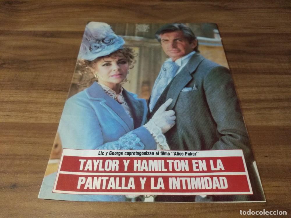 Otros Art&iacute;culos de Coleccionismo en Papel: (I148) George Hamilton & Elizabeth Taylor * Clippings Revista 2 Pgs * 1987
