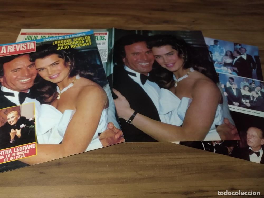 Otros Art&iacute;culos de Coleccionismo en Papel: (I222) Julio Iglesias & Brooke Shields * Tapa Revista + 3 Pgs * 1985