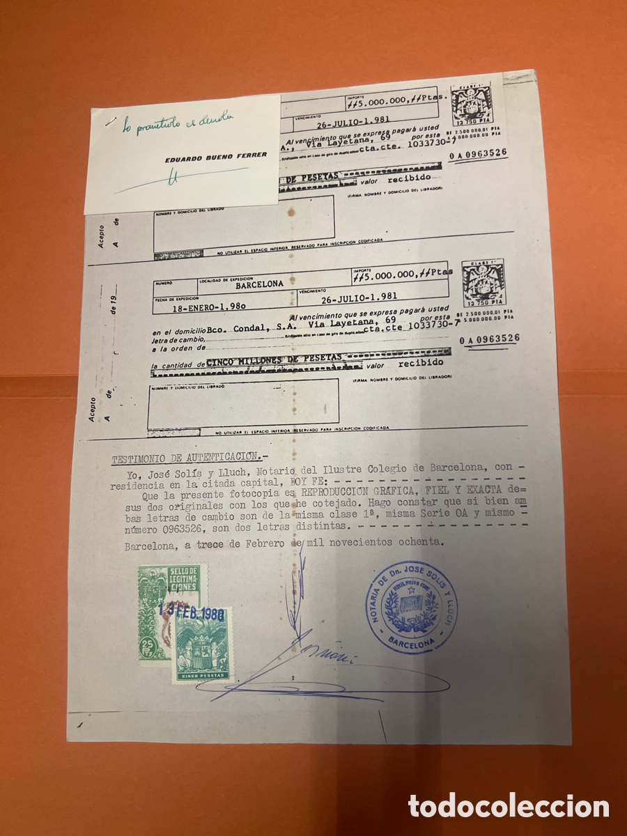 Otros art&iacute;culos de coleccionismo en papel: T1/D5/45. DOCUMENTO . DIPUTADO - Foto 1