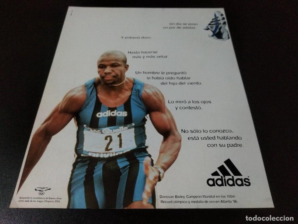 Otros art&iacute;culos de coleccionismo en papel: (PF022) Publicidad Clipping Donovan Bailey * Adidas