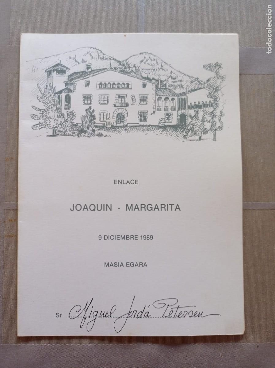Otros art&iacute;culos de coleccionismo en papel: enlace Joaqu&iacute;n Margarita 1989 masia Egara Terrassa Barcelona