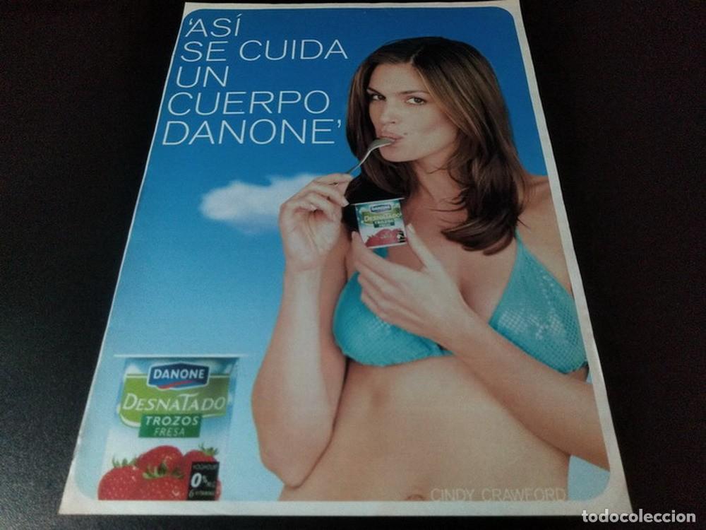 Otros Art&iacute;culos de Coleccionismo en Papel: (PF266) Publicidad Clipping Cindy Crawford * Danone