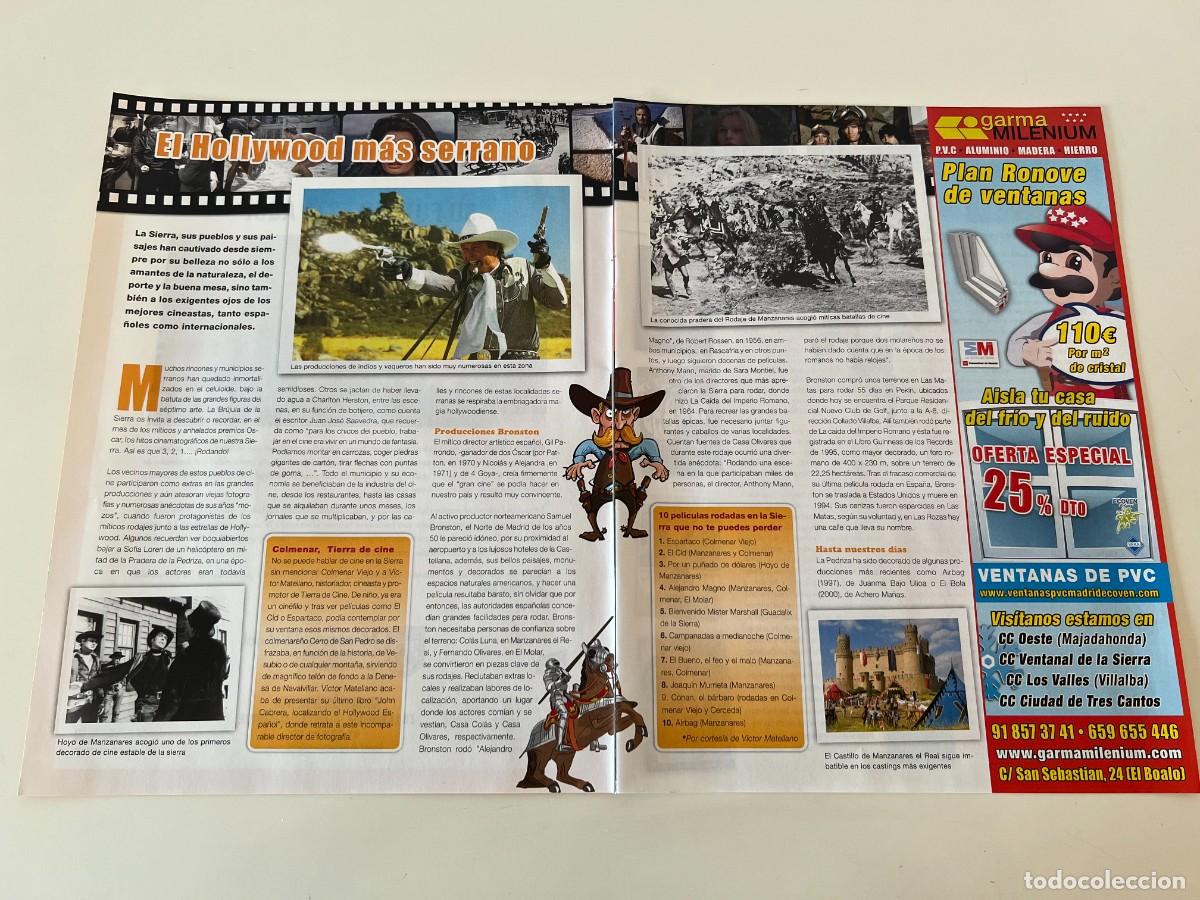 Otros art&iacute;culos de coleccionismo en papel: REPORTAJE SOBRE EL CINE RODADO EN LA SIERRA DE MADRID