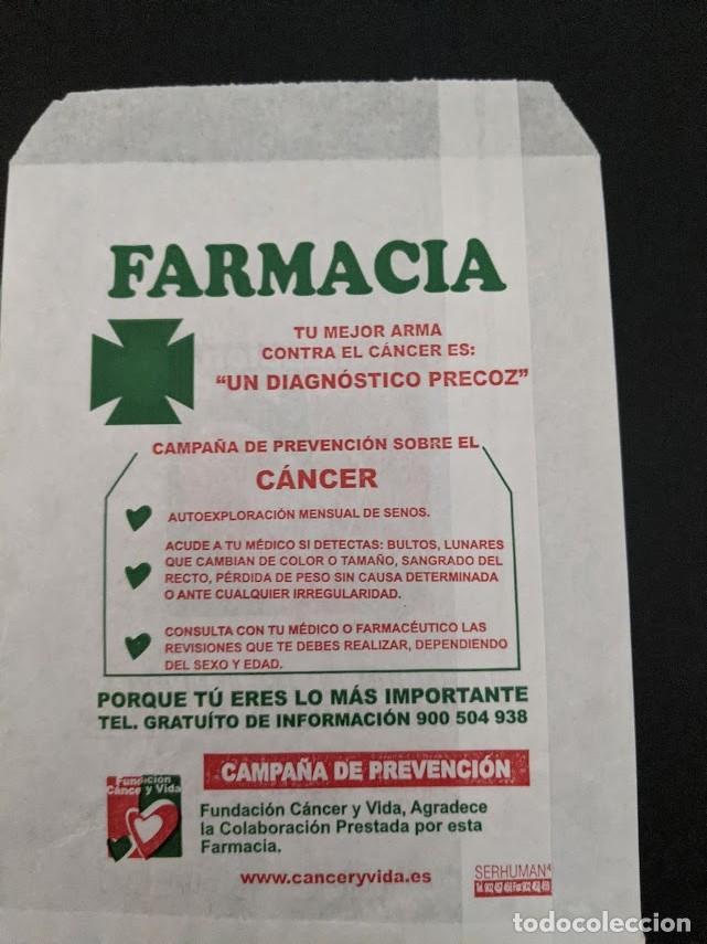 Otros Art&iacute;culos de Coleccionismo en Papel: Sobre Farmacia FUNDACI&Oacute;N C&Aacute;NCER Y VIDA