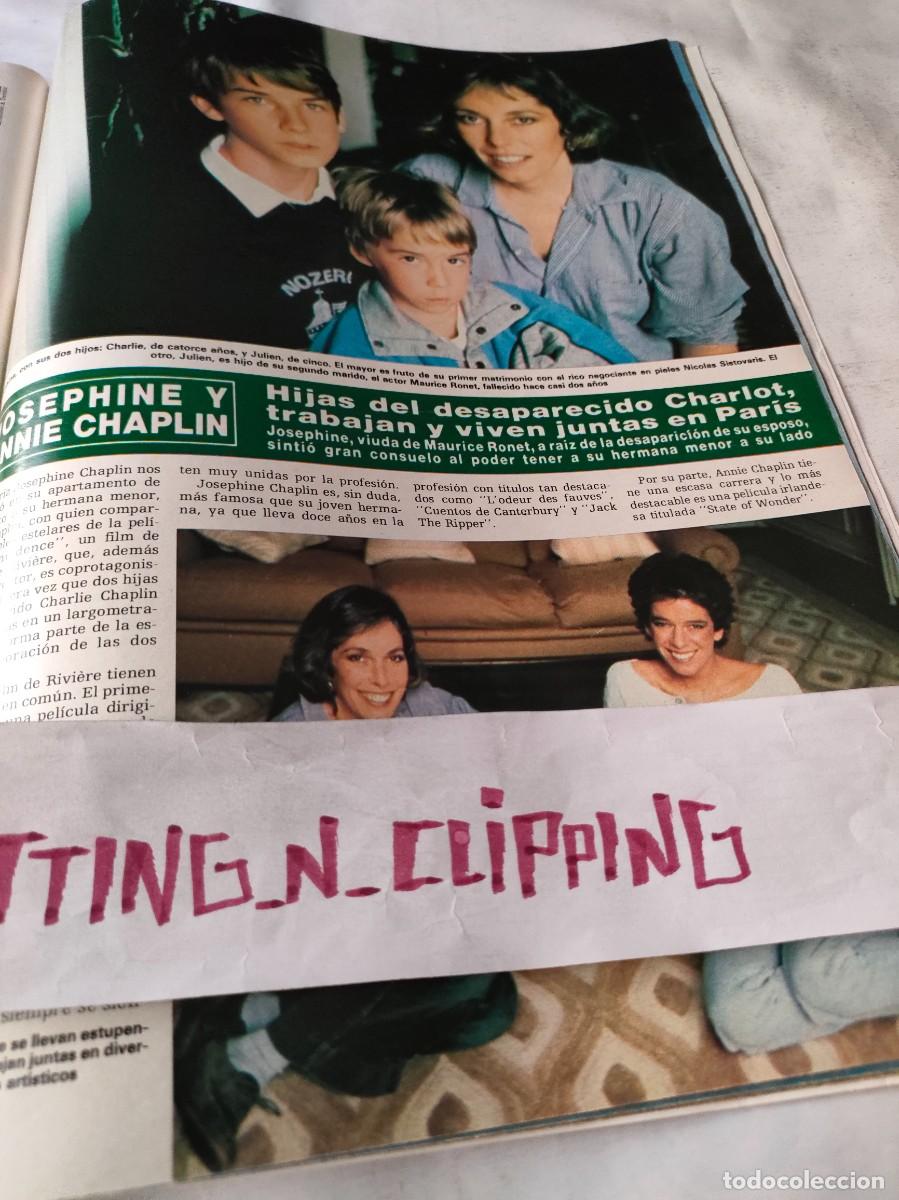 Otros Art&iacute;culos de Coleccionismo en Papel: Clipping H812512 JOSEPHINE Y ANNIE CHAPLIN