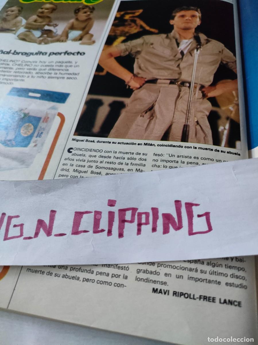 Otros Art&iacute;culos de Coleccionismo en Papel: Clipping H810711 MIGUEL BOSE