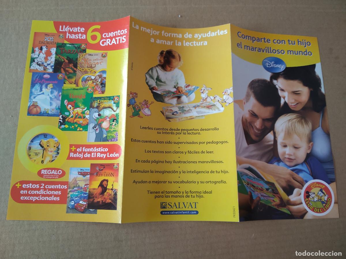 Otros Art&iacute;culos de Coleccionismo en Papel: FOLLETO PANFLETO LLEVATE HASTA 6 CUENTOS GRATIS DE DISNEY CLUB DEL LIBRO