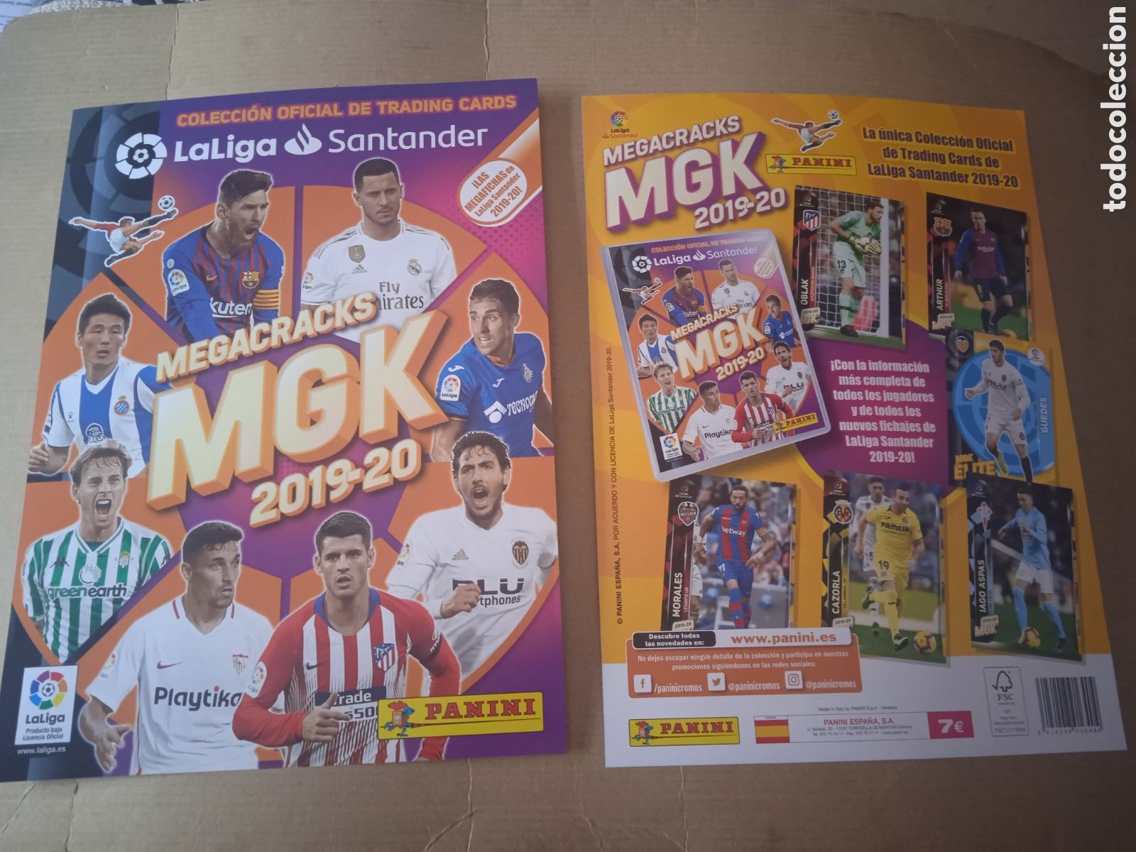 Otros Art&iacute;culos de Coleccionismo en Papel: PORTADA Y CONTRAPORTADA ALBUM MEGACRACKS 2019-2020 CROMO PANINI LIGA 19-20