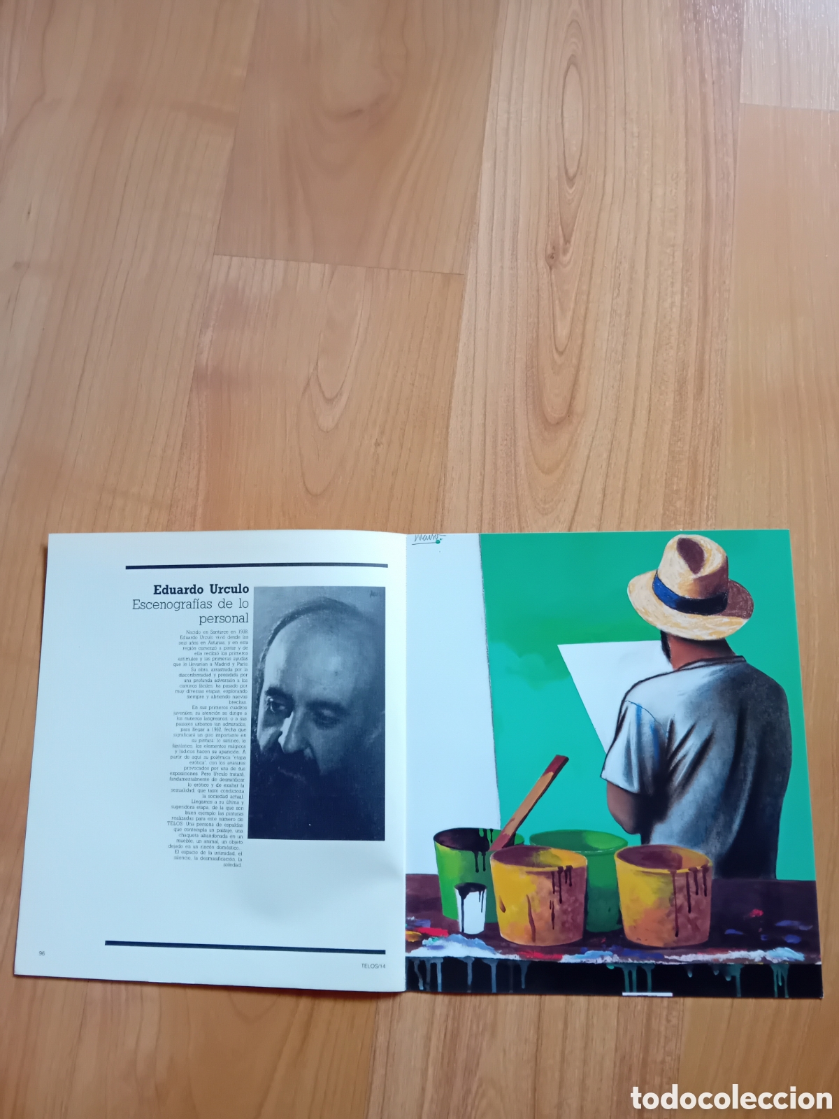 Collectionnisme Papier divers: REPORTAJE SOBRE EDUARDO URCULO EN REVISTA DE 1988. FOTOS DE TODAS LAS PAGINAS