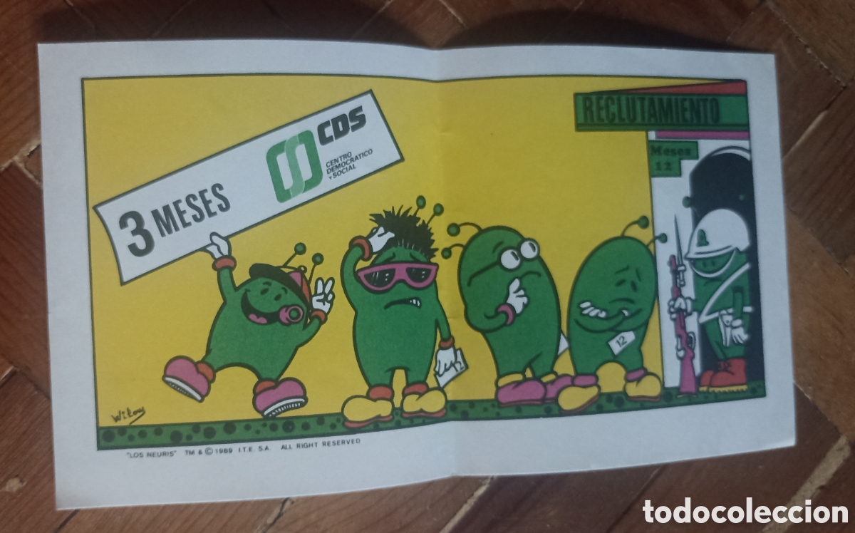 Paper Collecting Others: Octavilla CDS (Centro democr&aacute;tico y social) Los Neuris Mili 3 meses 1989