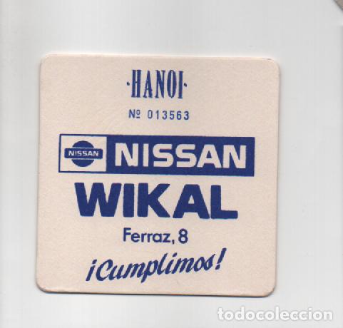 Otros Art&iacute;culos de Coleccionismo en Papel: POSAVASOS PUB HANOI - SORTEO NISSAN - WIKAL