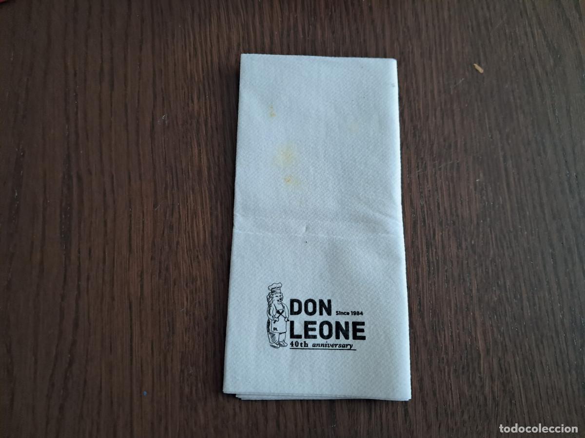 Collectionnisme Papier divers: servilleta de papel de publicidad, restaurante Don Leone, Cala D'Or.