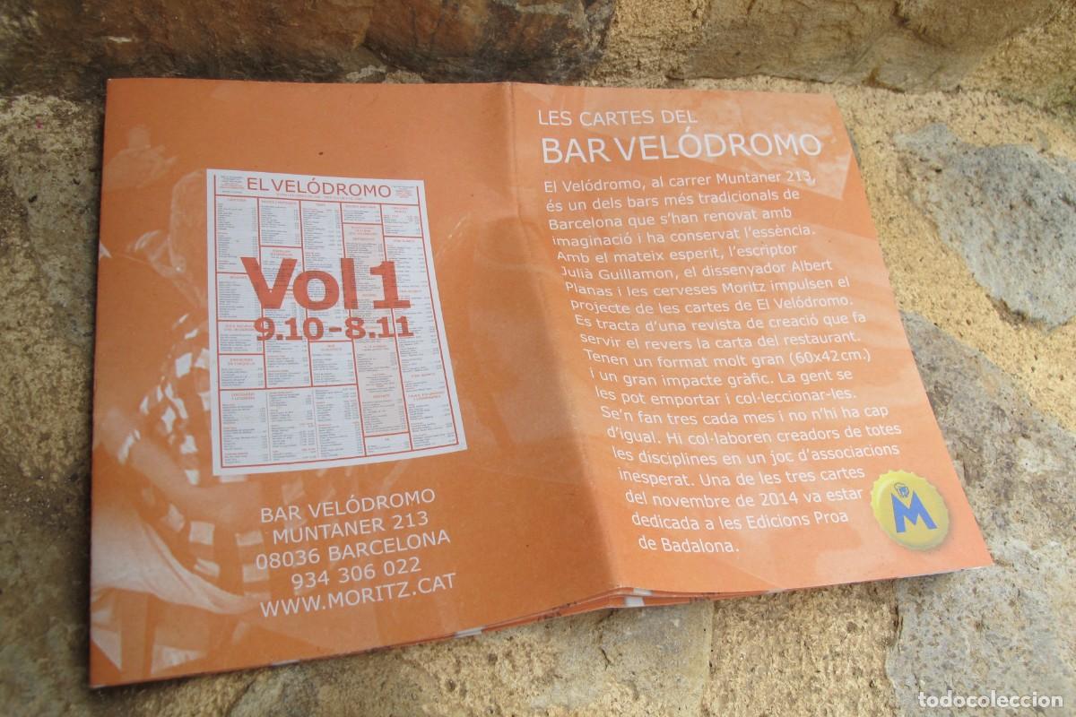 Otros art&iacute;culos de coleccionismo en papel: LES CARTES DEL BAR VELODROMO VOL. 1 9.10 - 8.11 ( DESPLEGABLE)