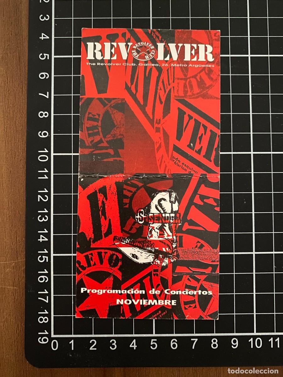 Collectionnisme Papier divers: FLYER SALA REVOLVER MADRID PROGRAMA CONCIERTOS FLAMENCO MERMELADA DR. EXPLOSION SEX MUSEUM PISTONES
