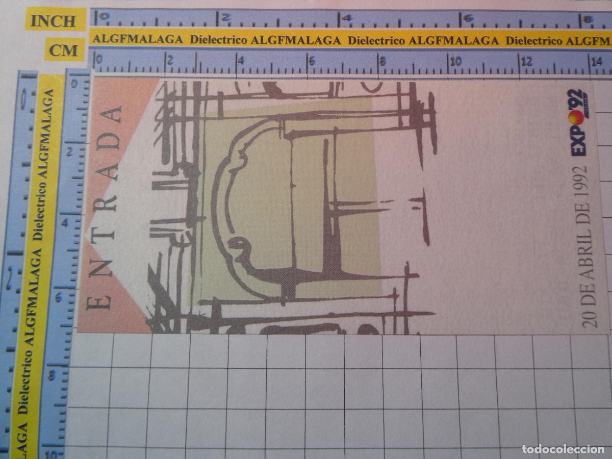 Paper Collecting Others: ENTRADA T&Iacute;CKET FACS&Iacute;MIL EXPO 92 1992 SEVILLA 20 ABRIL. 20
