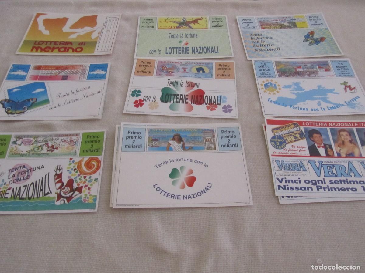 Otros Art&iacute;culos de Coleccionismo en Papel: BILLETES LOTERIA NACIONAL ITALIANA