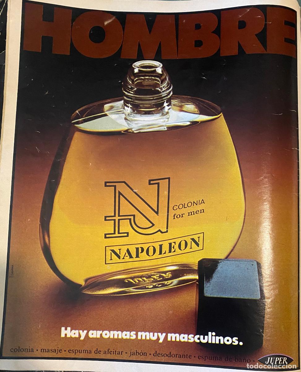 Otros Art&iacute;culos de Coleccionismo en Papel: Publicidad en revista del a&ntilde;o 1977 de colonia para hombres Napoleon. Enmarcable. Buen estado.