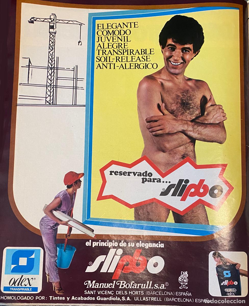 Otros Art&iacute;culos de Coleccionismo en Papel: Publicidad en revista del a&ntilde;o 1977 de ropa interior masculina Slipbo. Enmarcable. Buen estado.