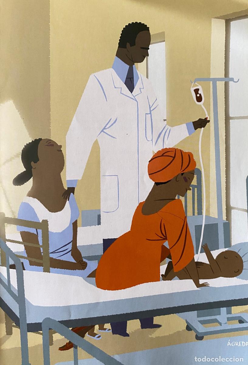 Altri oggetti di carta: Dibujo de Jos&eacute; Luis &Aacute;greda. L&aacute;mina enmarcable tama&ntilde;o cuartilla. Nueva.