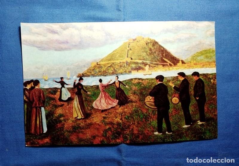 Otros Art&iacute;culos de Coleccionismo en Papel: Lamina pintura Fiesta vasca en la bahia de San Sebastian Dario de Regoyos y Valdes