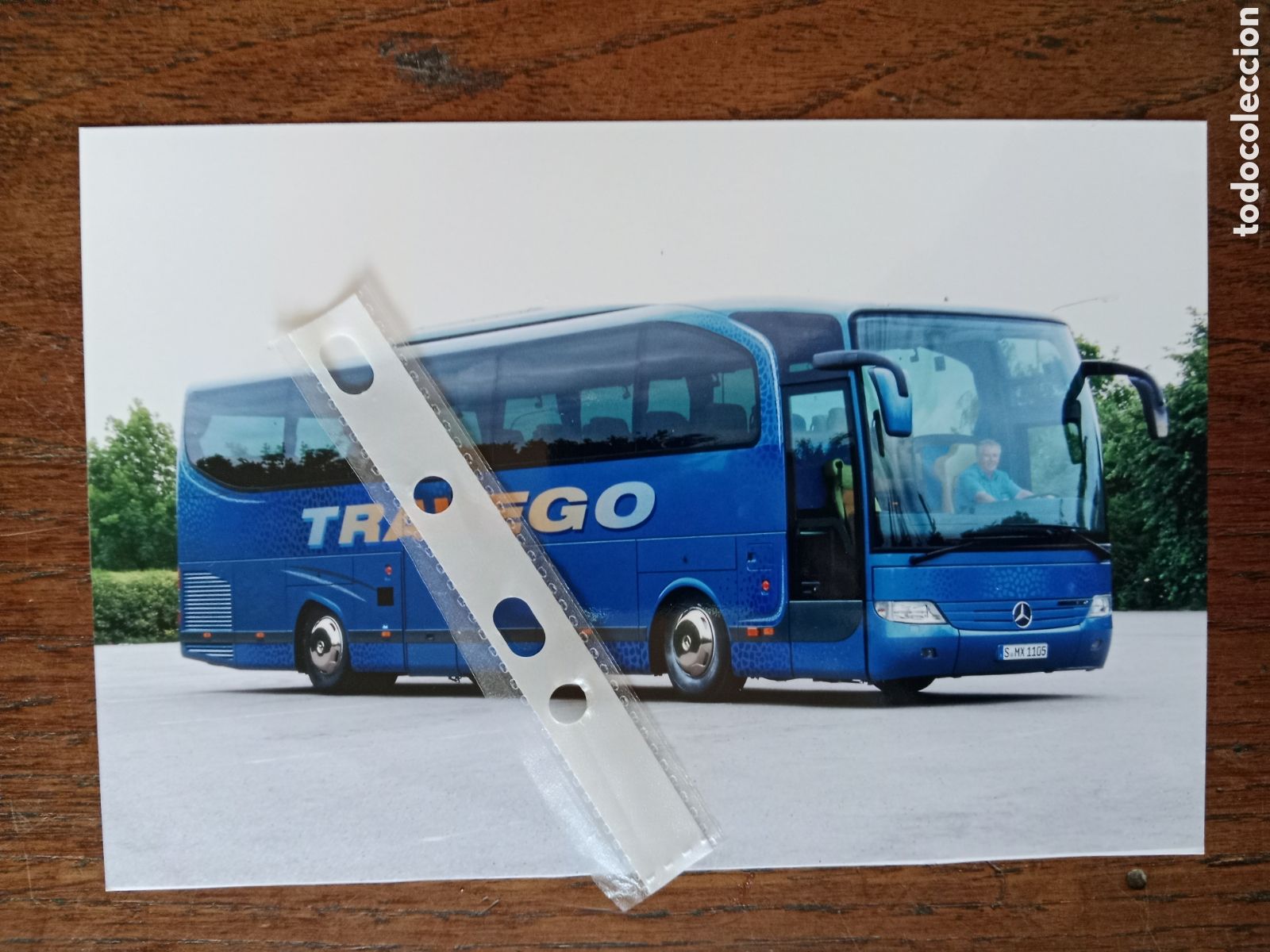 Collectionnisme Papier divers: Fotograf&iacute;a autob&uacute;s mercedes Benz travego