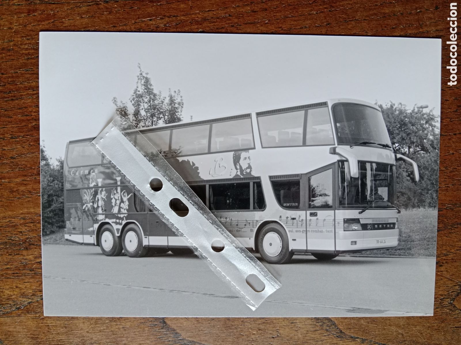 Collectionnisme Papier divers: Fotograf&iacute;a autob&uacute;s Setra