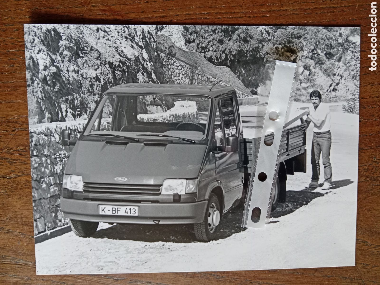 Collectionnisme Papier divers: Fotograf&iacute;a furgoneta Ford Transit