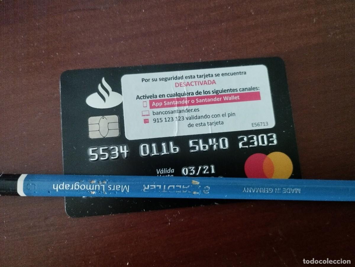 Paper Collecting Others: TARJETA DE CREDITO BANCO SANTANDER NEGRA BLACK.