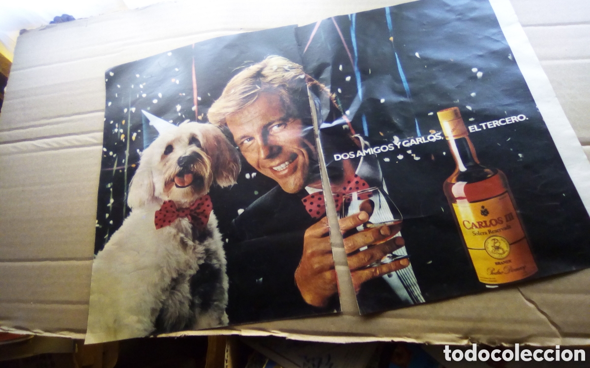Otros Art&iacute;culos de Coleccionismo en Papel: 2 Hojas recorte revista Antena Semanal, 22-12-85. Publicidad Brandy Carlos III.