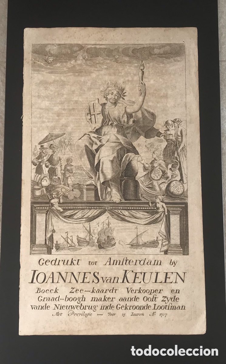 Otros art&iacute;culos de coleccionismo en papel: Atlas mar&iacute;timo Van Keulen 1707