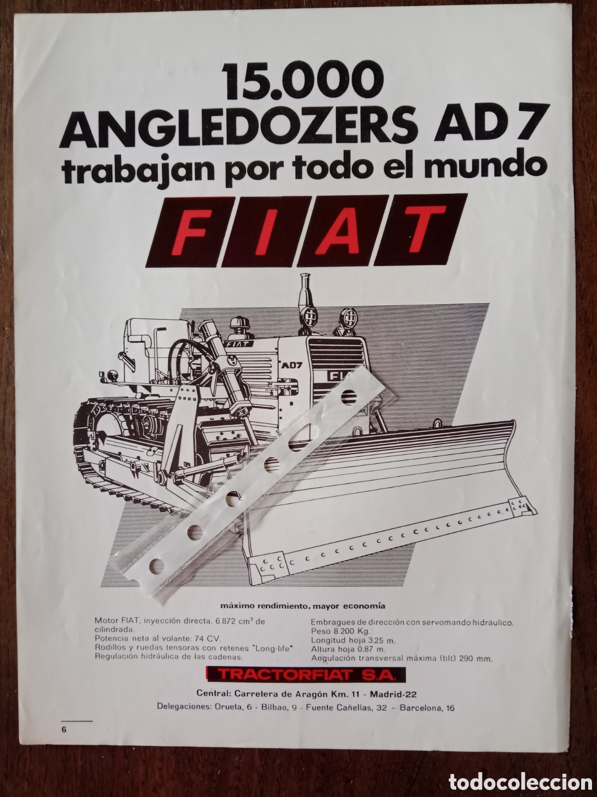 Outros artigos de papel: Publicidad maquinaria Fiat